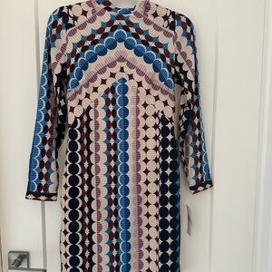 Donna Morgan Blue and Purple Backless Dress